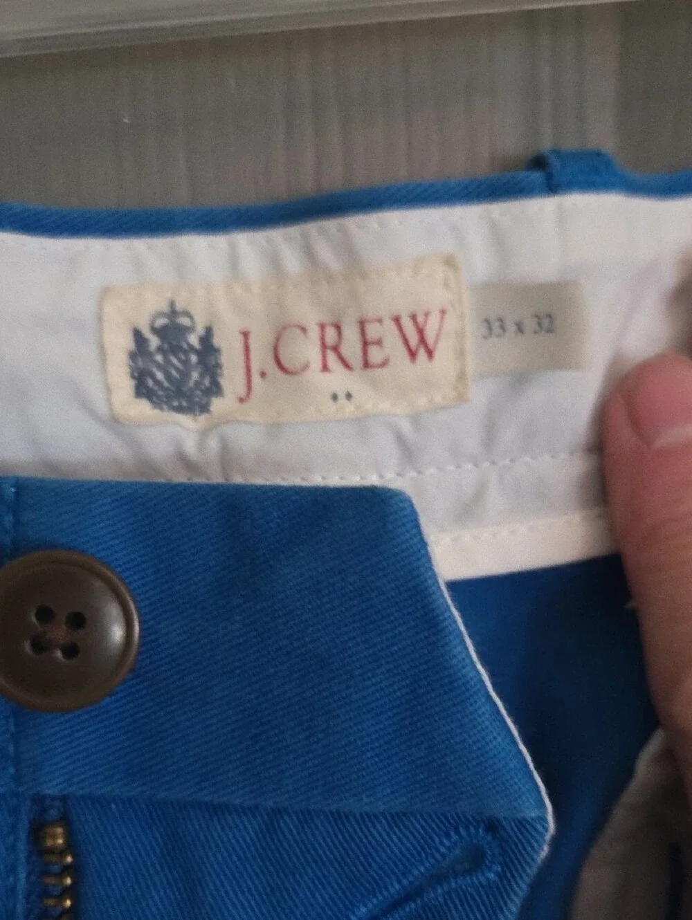 J. Crew Slim Chinos in Bright Blue